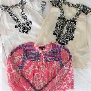 3 Peasant Shirts from JCREW